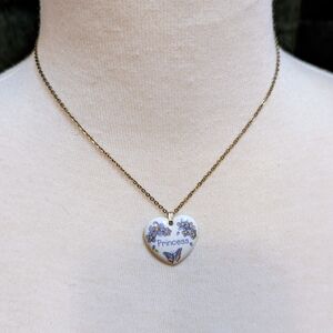 Gold Heart Pendant Necklace